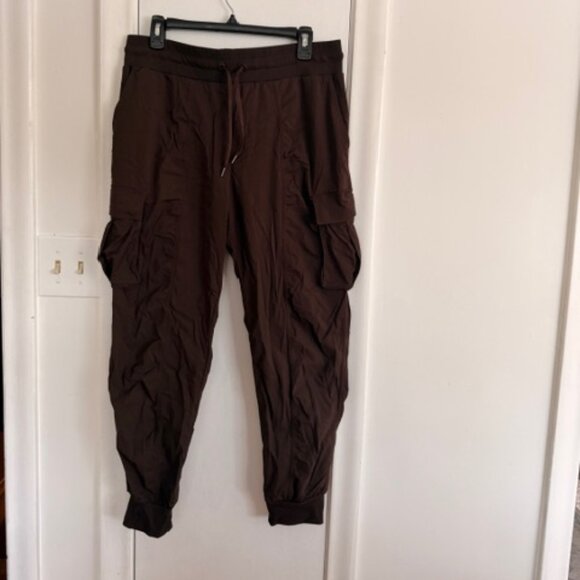 CRZ YOGA Cargo Joggers — Chocolate Brown (Size XL) - Picture 1 of 8